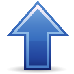 Blue Arrow Up Icon PNG images