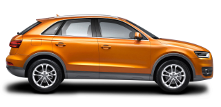 Audi Q3 Car PNG Orange Side View PNG images