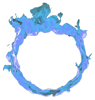 Circle Blue Fire Png PNG images