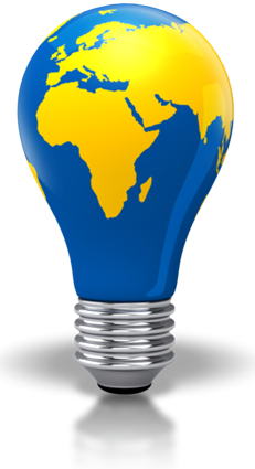 Light Bulb World Map PNG Picture PNG images