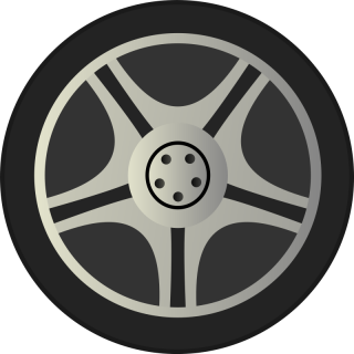 Simple Car Wheel Tire Rims Side View By Qubodup Just A Wheel Side PNG images