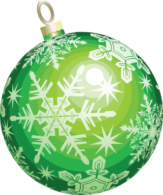 Green Christmas Balls Png PNG images