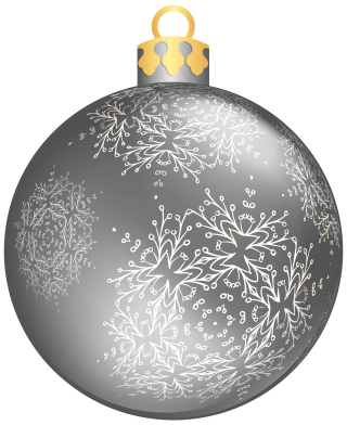 Silver Christmas Ball PNG Transparent Images PNG images