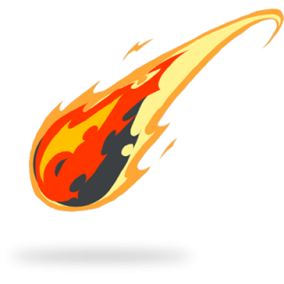 Fiery Comet Fireball PNG Images PNG images
