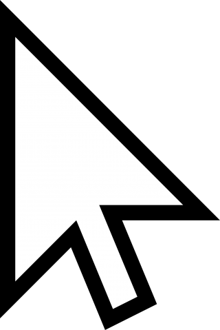 White Mouse Cursor Arrow By Qubodup PNG images