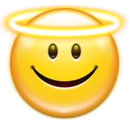 Emoticon Face Angel Icon PNG images