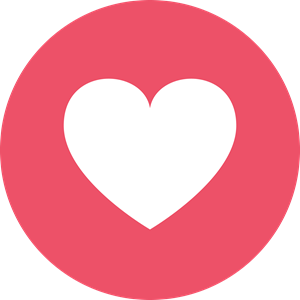 Facebook Love Logo Vector PNG images
