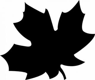 Black Autumn Leaf Icon PNG images