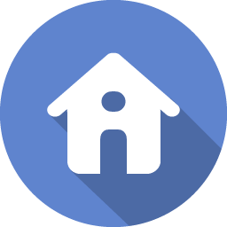 Flat Blue Home Icon PNG images