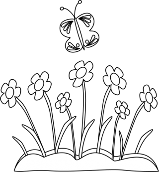 Flower Pot Clipart Black And White PNG images