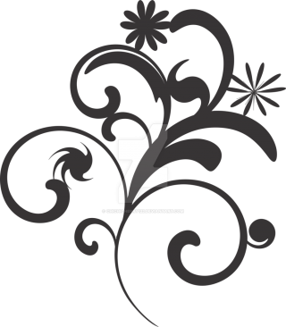 Flower Vector Black And White Png PNG images