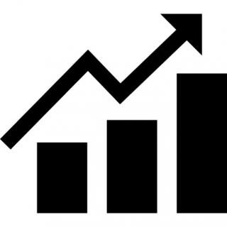 Money Graph With Up Arrow Icon PNG images