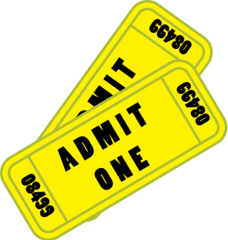 Admit One Ticket Yellow Png Picture PNG images