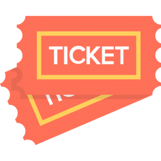 Download Ticket Ticket Free Entertainment Icon, Orange Ticket Design PNG images