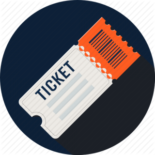 Ticket PNG Clipart In Circle Design PNG images