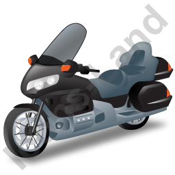Touring Motorcycle Black Icon PNG images