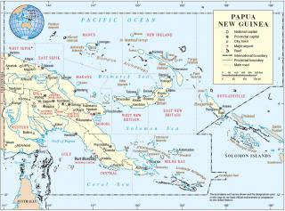 Island Papua New Guinea Map PNG images