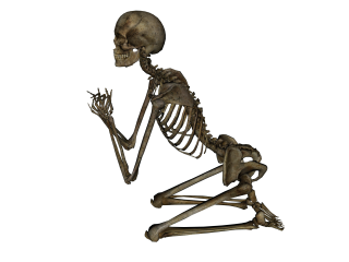 Praying Skeleton Png PNG images