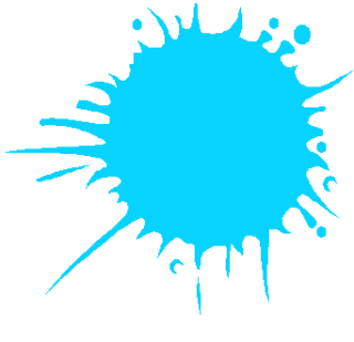 Turquoise Splat Png PNG images