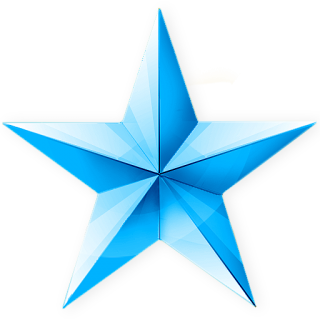Blue Christmas Star Icon Png PNG images