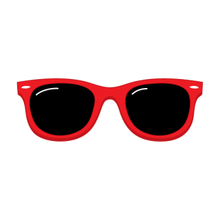 Red Sunglasses Clipart Pic PNG images