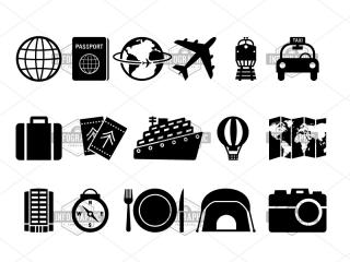 Basic Travel Icon Pack | Infographictemplatesminfographictemplates PNG images