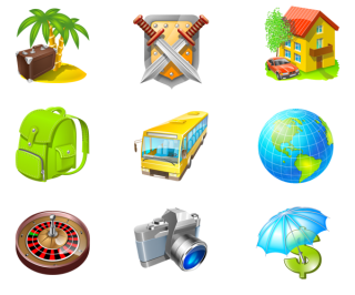 Travel Icon Set » Iconspackm PNG images