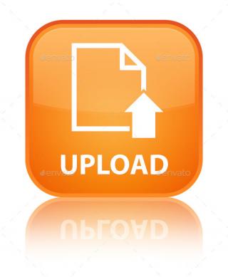 Orange, Square, Button, Document, File, Page, Up, Upload Icon PNG images