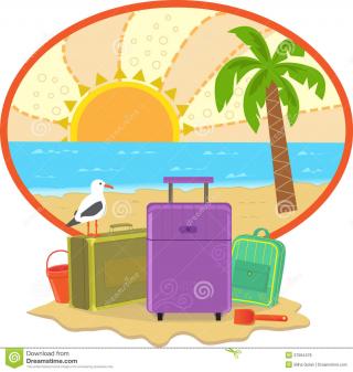 Lounger, Sea, Summer, Umbrella, Vacation Icon PNG images