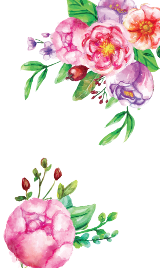 Watercolor Flowers Clipart PNG images