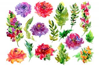 Watercolor Flowers PNG Image PNG images