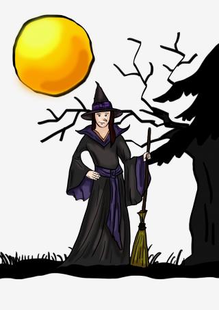 Witch, Full Moon, Wizard, Witch House, Transparent PNG PNG images
