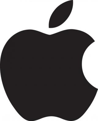 simple gradient apple logo
