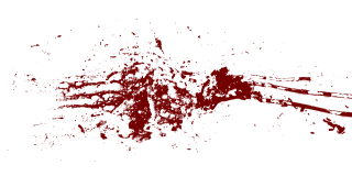 blood drops falling transparent