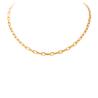 Gold Link Chain Necklace PNG PNG images