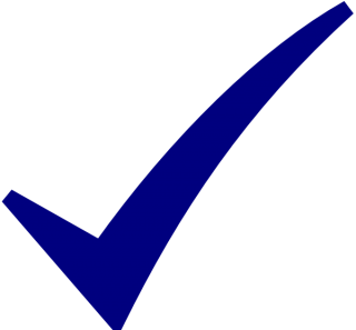 blue check mark icon