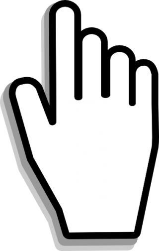 hand cursor icon transparent background
