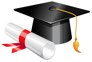 Graduation Cap and Diploma Clipart PNG - FreeIconsPNG