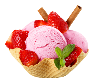 Ice Cream Dessert Realistic White Background Transparent, Ice Cream,  Dessert, Summer PNG Transparent Image and Clipart for Free Download