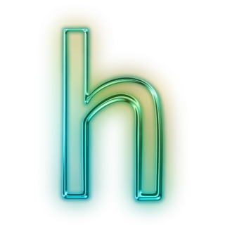 H Neon Png