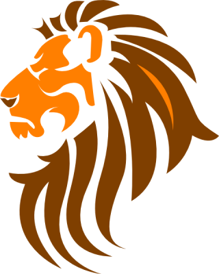 lion head silhouette png