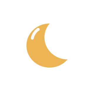 Moon icon on transparent background 16774525 PNG