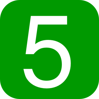 Number 5 - Free logo icons