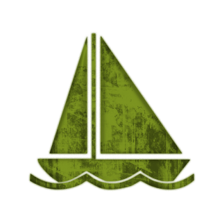 green sailboat clipart
