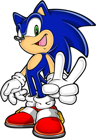 Sonic the Hedgehog transparent image download, size: 322x512px