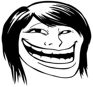 trollface #frontview - Troll Face Front View, HD Png Download , Transparent  Png Image