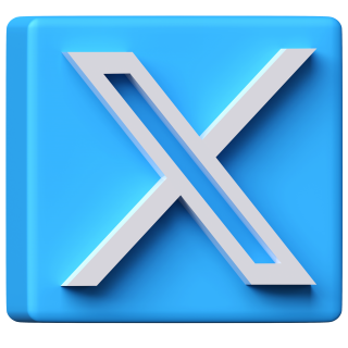 Blue X Transparent Square Logo PNG PNG images