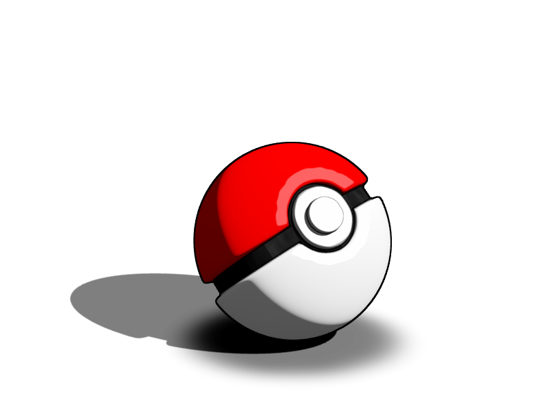 Poke Ball ( Great Ball ) 3D Logo PNG Vector (CDR) Free Download