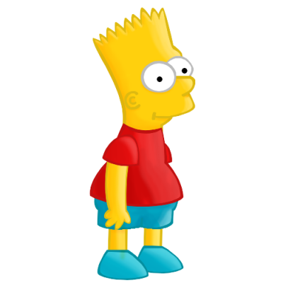 Bart Simpson - Bart Simpson En Pixel Transparent PNG - 350x430