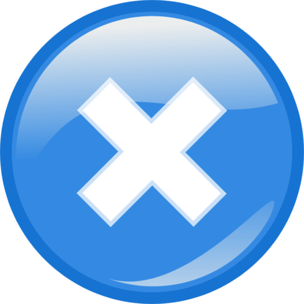 exit icon blue